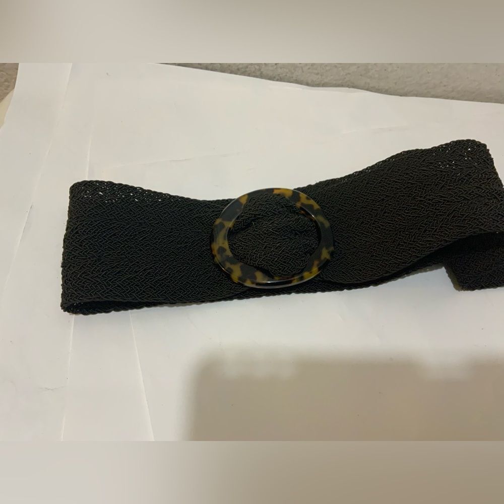 COLLEZIONE NEW YORK Vintage brown Woven Belt 35" x 2.25: